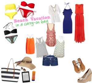 Packing list bech vacation